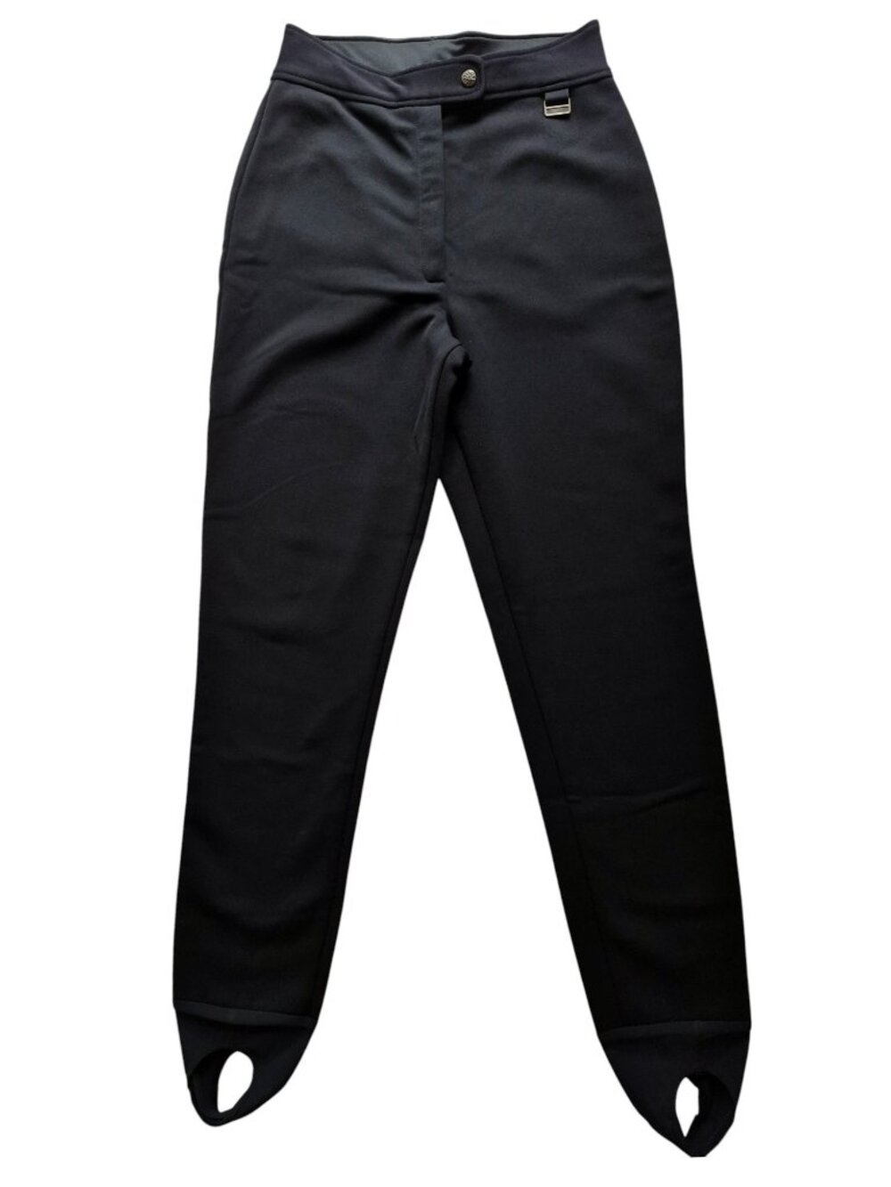 Edelweiss Ski Pants with Stirrups Made in USA Wool Blend Black Medium Outerwear